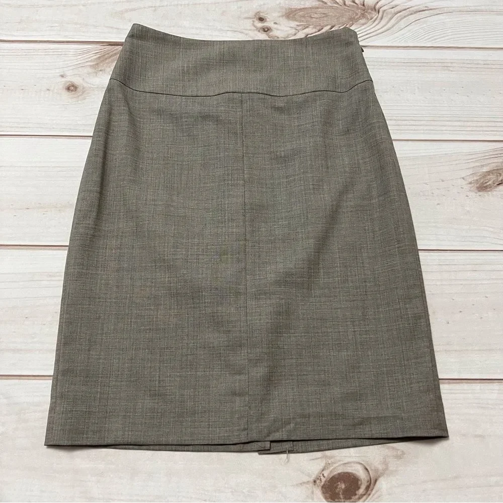 Banana Republic Brown Wool Pencil Skirt Size 4